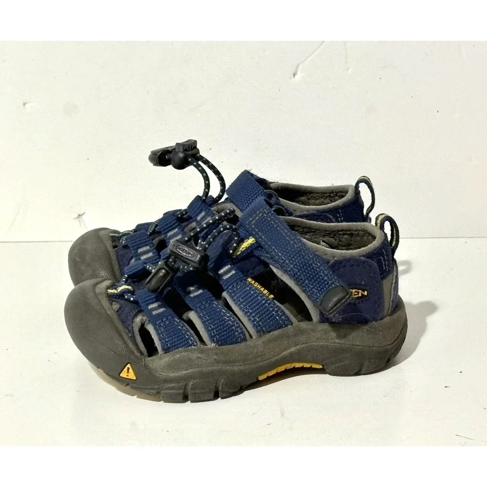 Keen Sandals Kids 8 Venice H2 Hiking Water Shoes Blue Yellow